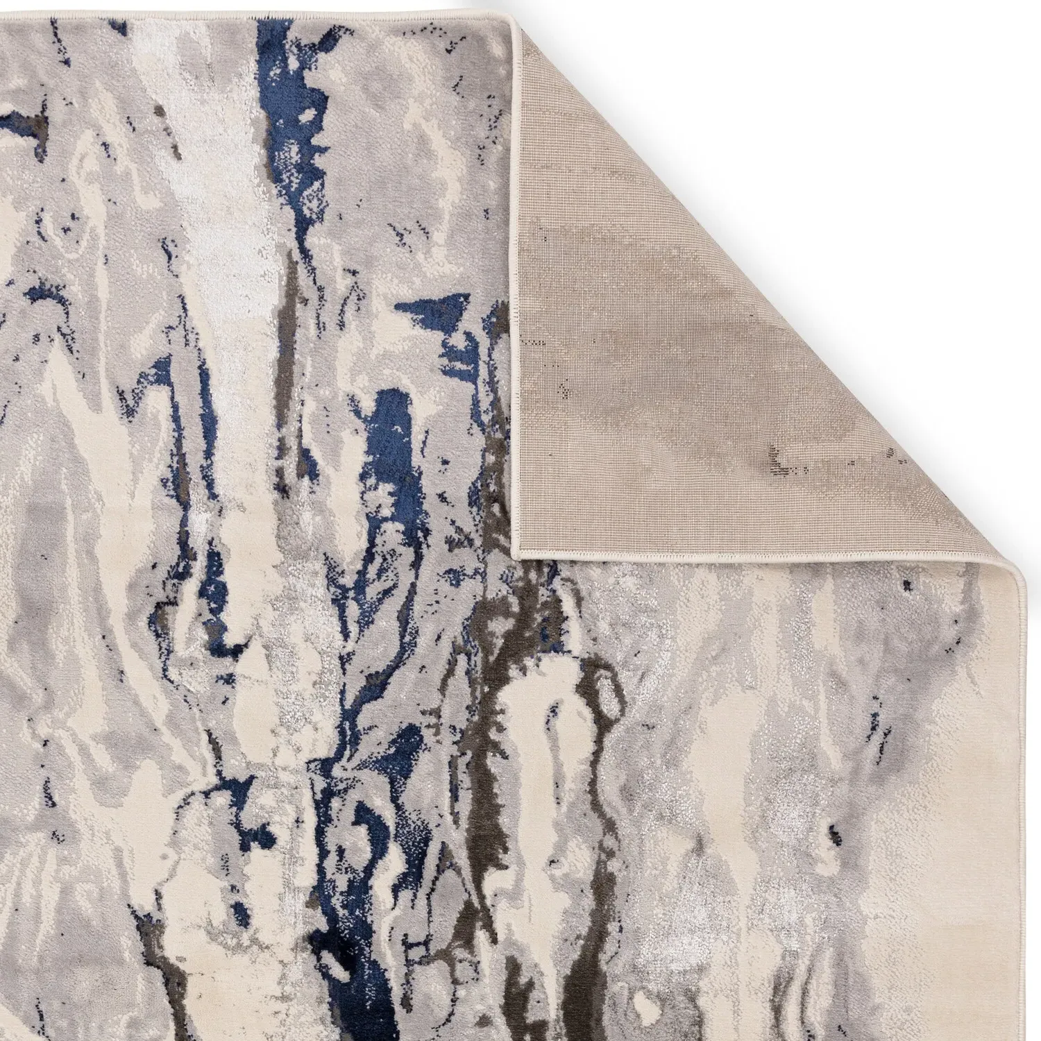 Almira Marble Rug - Navy