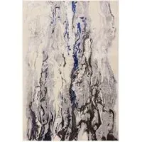 Almira Marble Rug - Navy