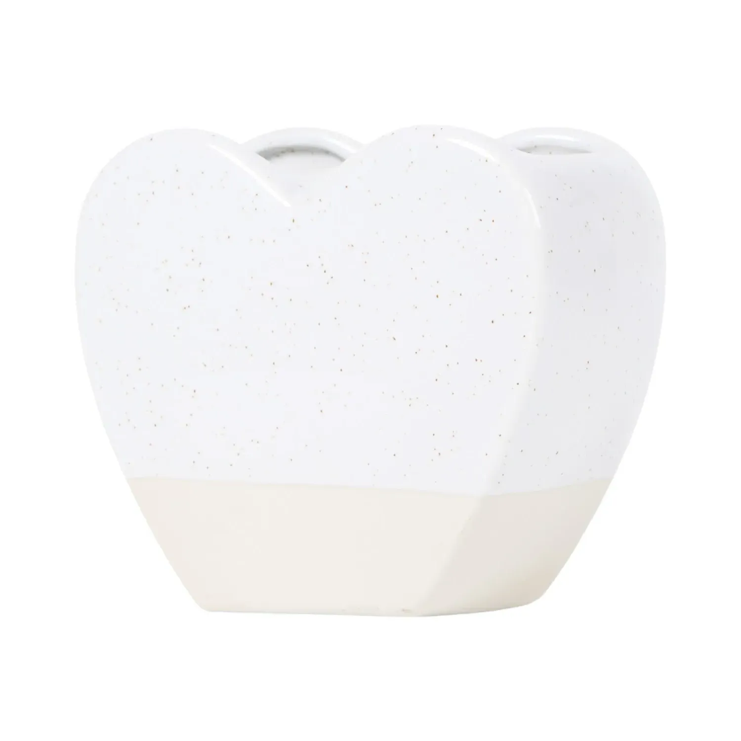 Alpine Heart Toothbrush Holder - White
