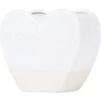 Alpine Heart Toothbrush Holder - White