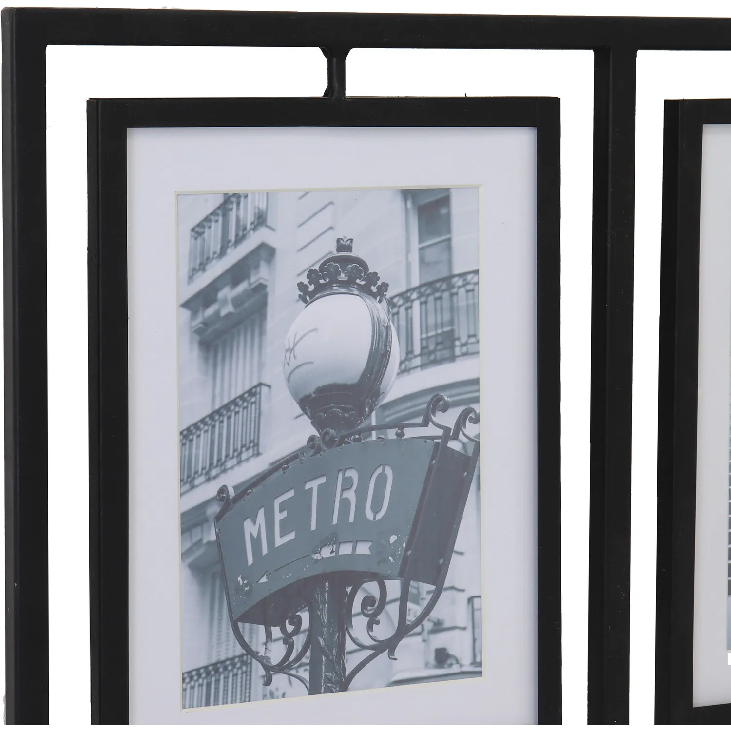 Alston Multi Aperture Metal Photo Frame - Black