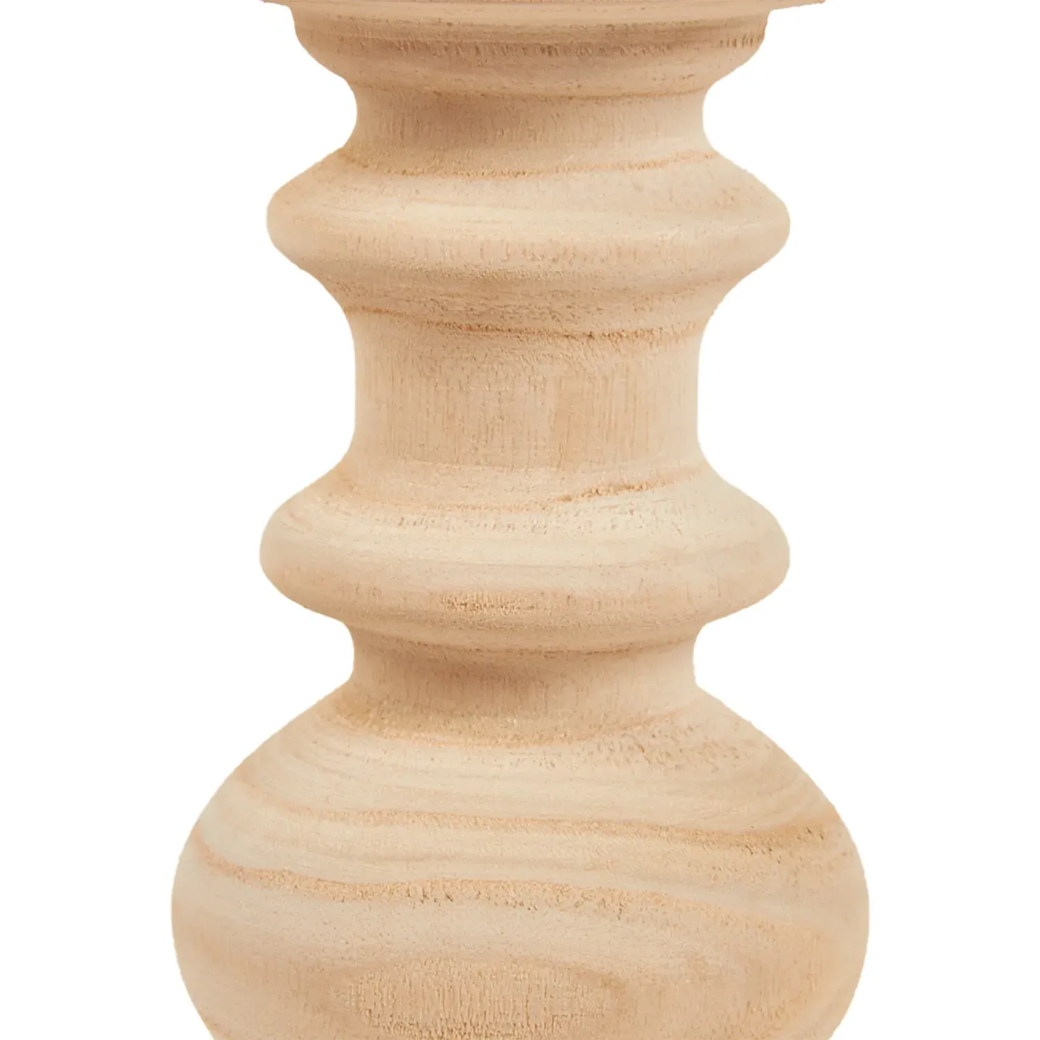 Amalie Wooden Candle Holder - Natural