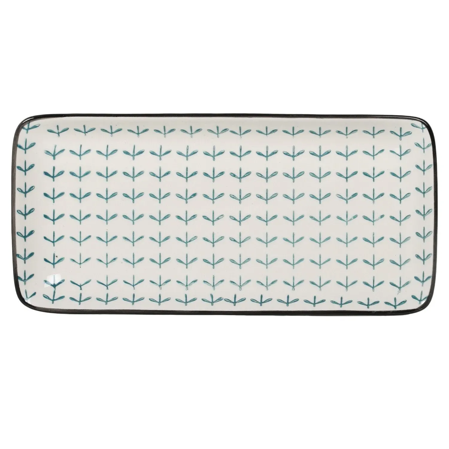 Amari 11 Inch Serving Plate - Blue, White image