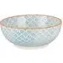 Amari Large Bowl - Light Blue & Orange, Stoneware
