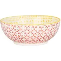 Amari Large Bowl - Red & Yellow, Stoneware
