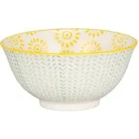 Amari Medium Bowl - Green & Yellow, Stoneware