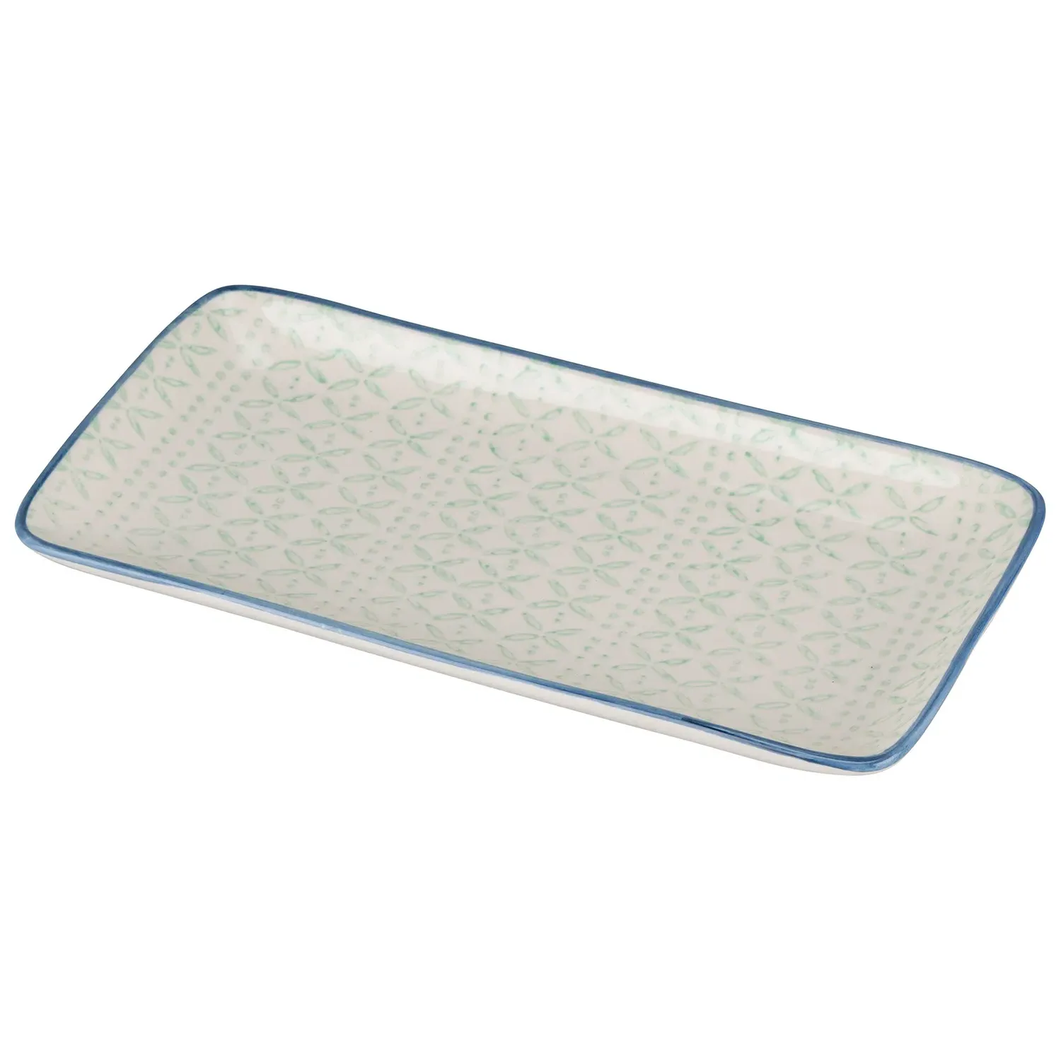 Amari Serving Plate - Green, Blue
