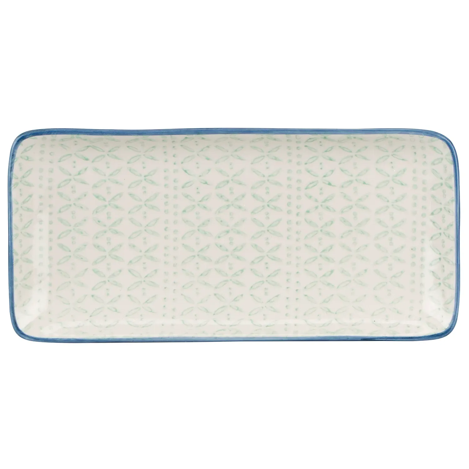 Amari Serving Plate - Green, Blue