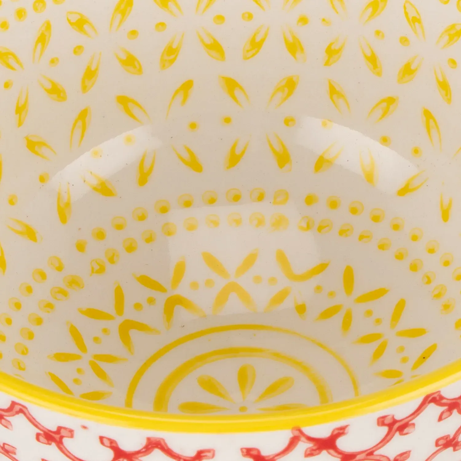 Amari Small Bowl - Red & Yellow, Stoneware