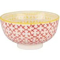 Amari Small Bowl - Red & Yellow, Stoneware