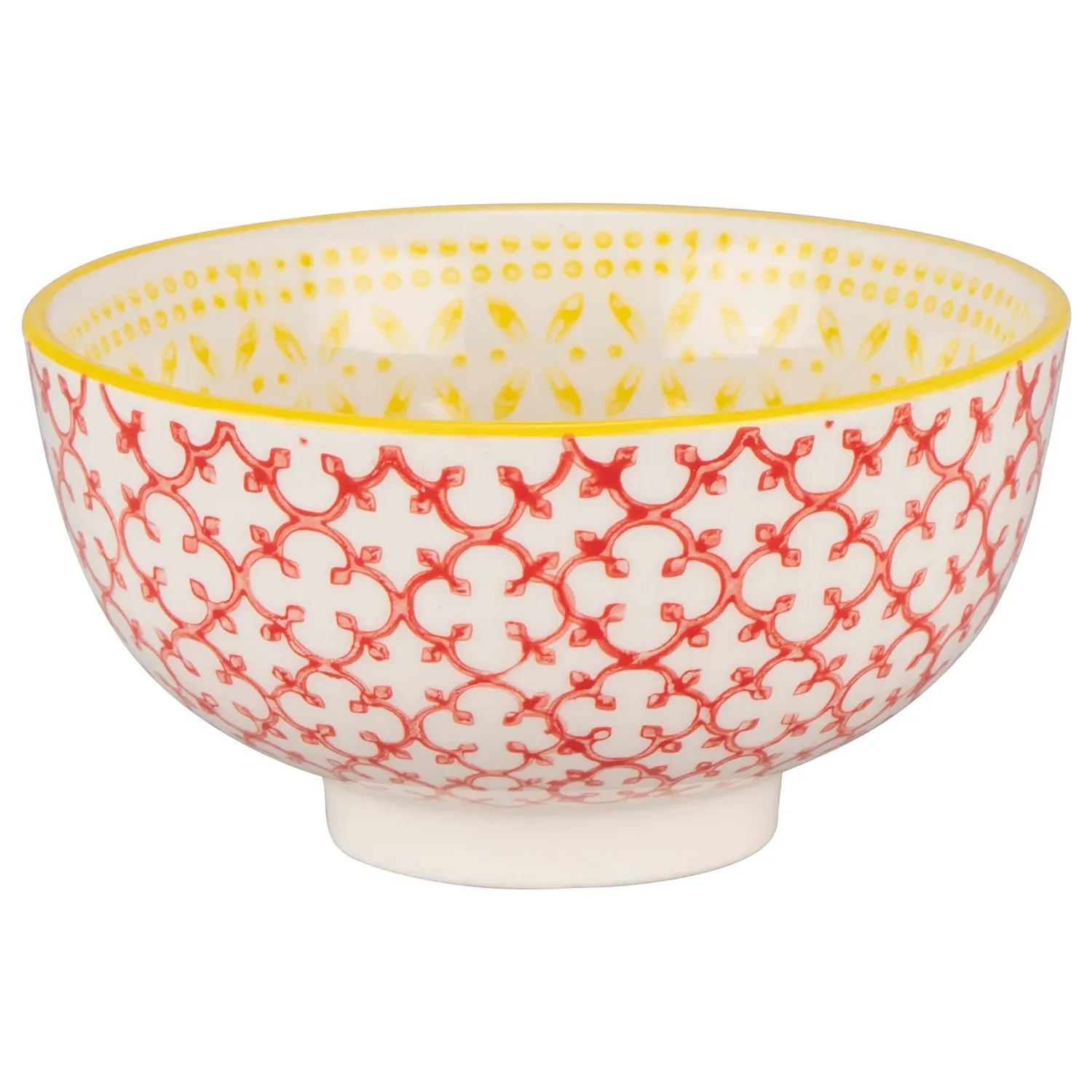 Amari Small Bowl - Red & Yellow, Stoneware