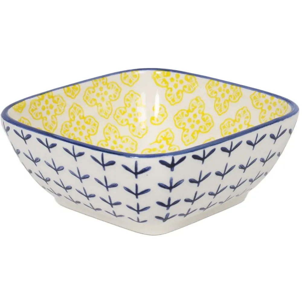 Amari Square Bowl - Yellow
