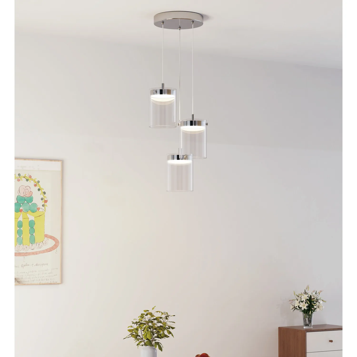 Amelie Ceiling Fitting - Chrome