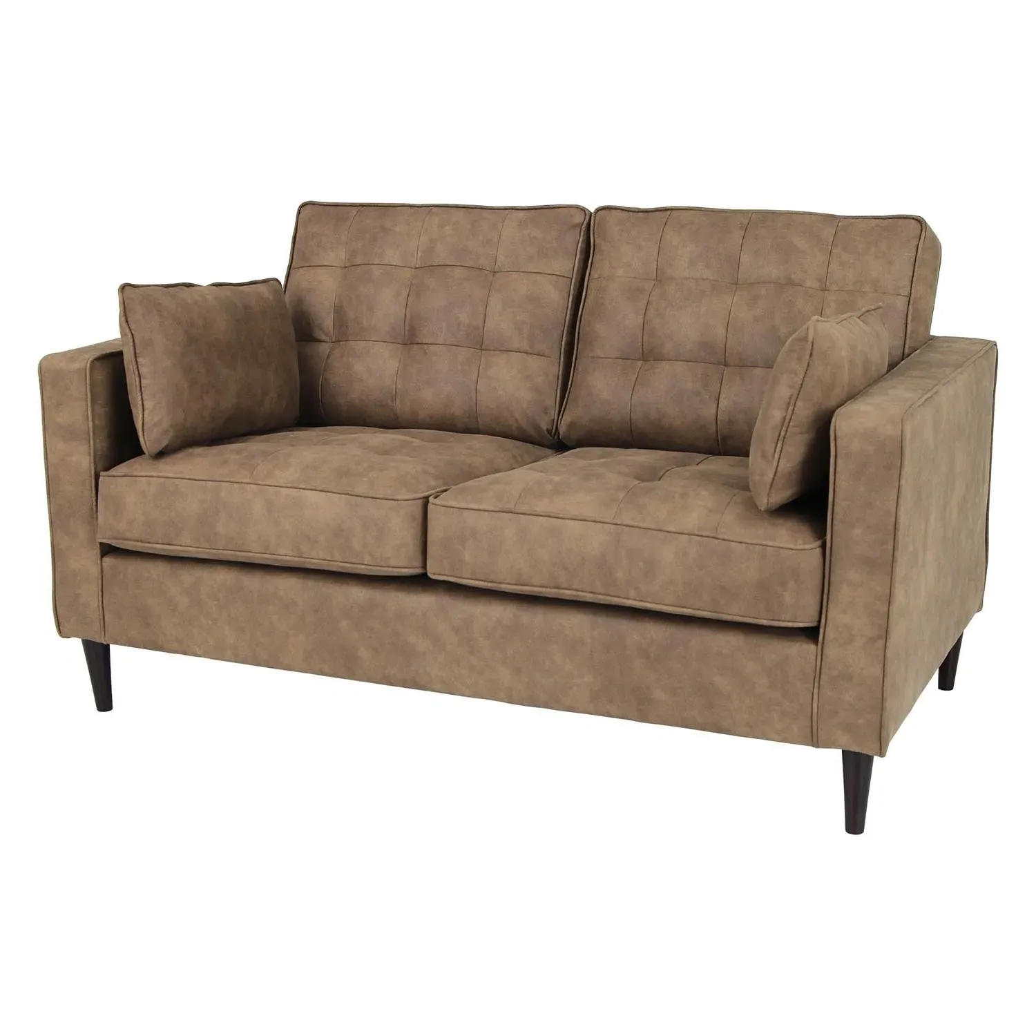 Anabelle 2-Seater Sofa - Brown, Fabric