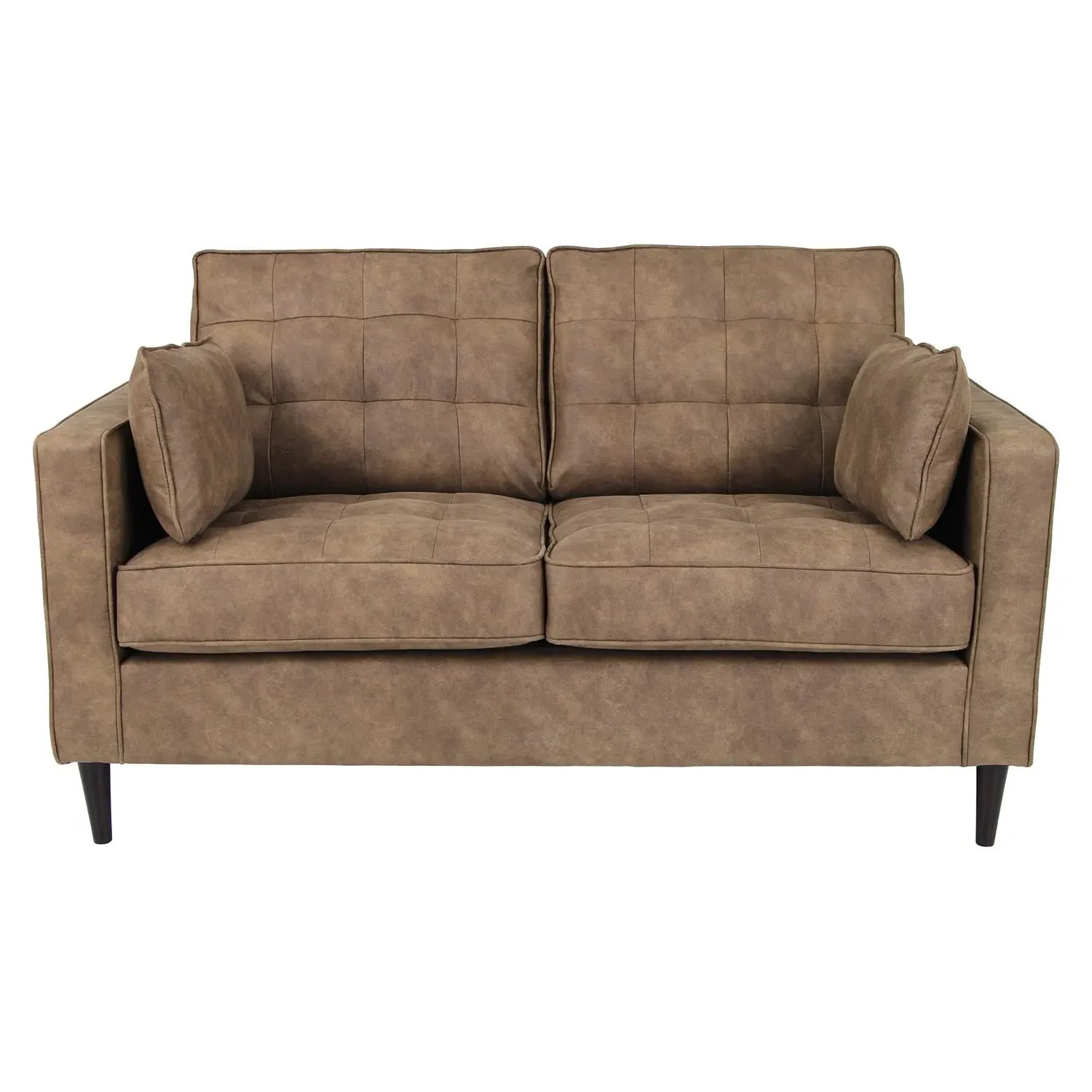Anabelle 2-Seater Sofa - Brown, Fabric