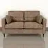 Anabelle 2-Seater Sofa - Brown, Fabric
