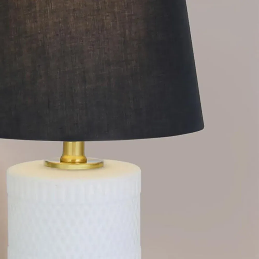 Anastasia Table Lamp - White, Black