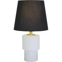 Anastasia Table Lamp - White, Black