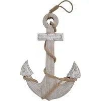 Anchor Ornament with White-Wash Effect