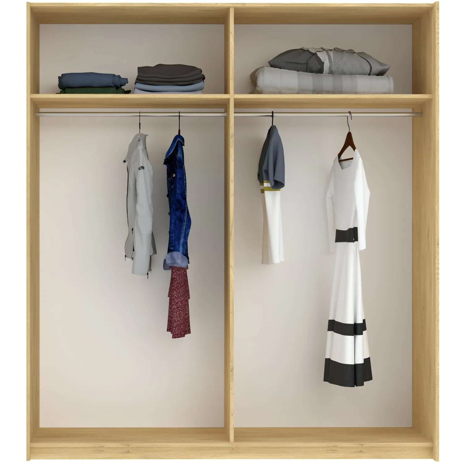 Andora Large Sliding Wardrobe - Cream, Anthracite