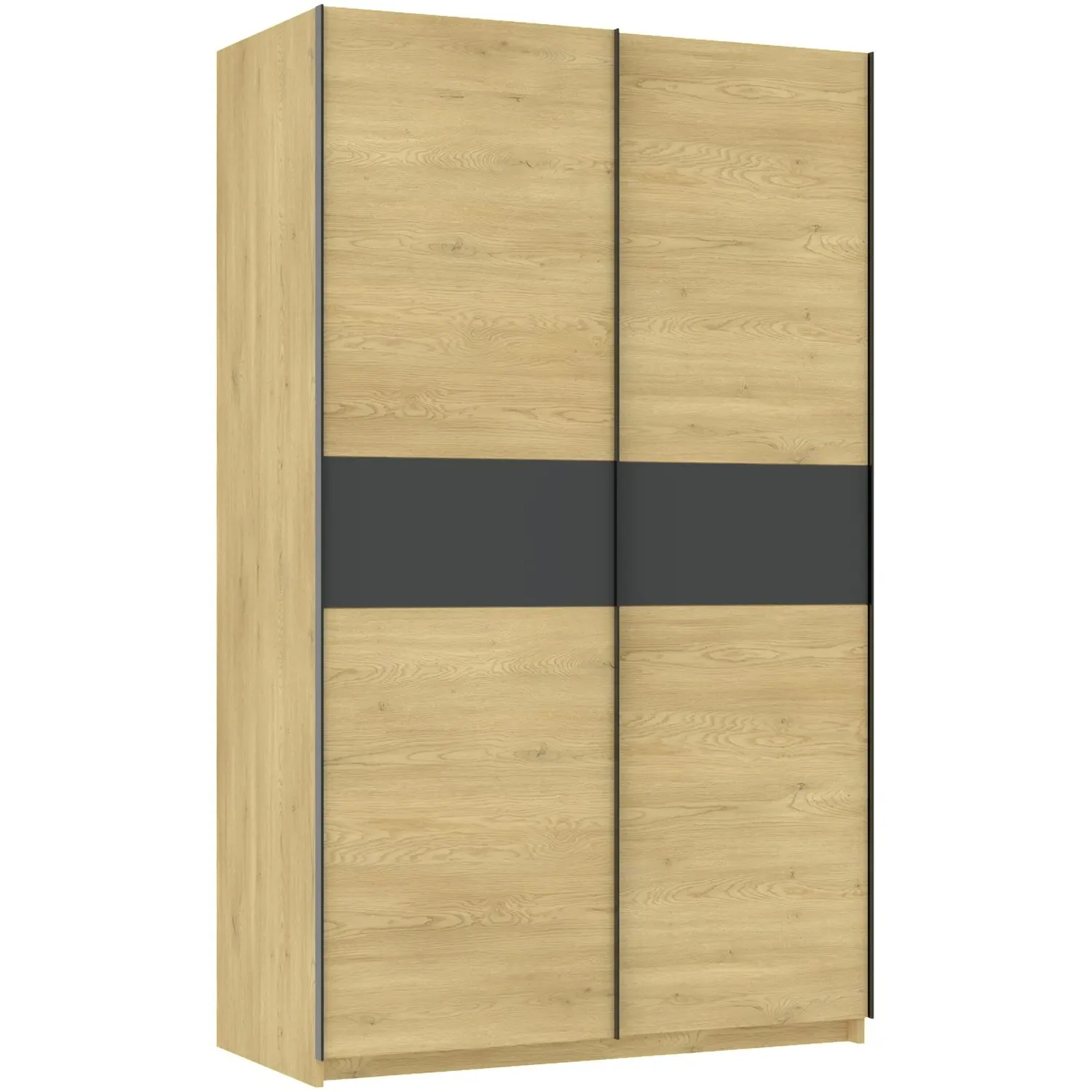 Andora Midi Sliding Wardrobe - Cream, Anthracite
