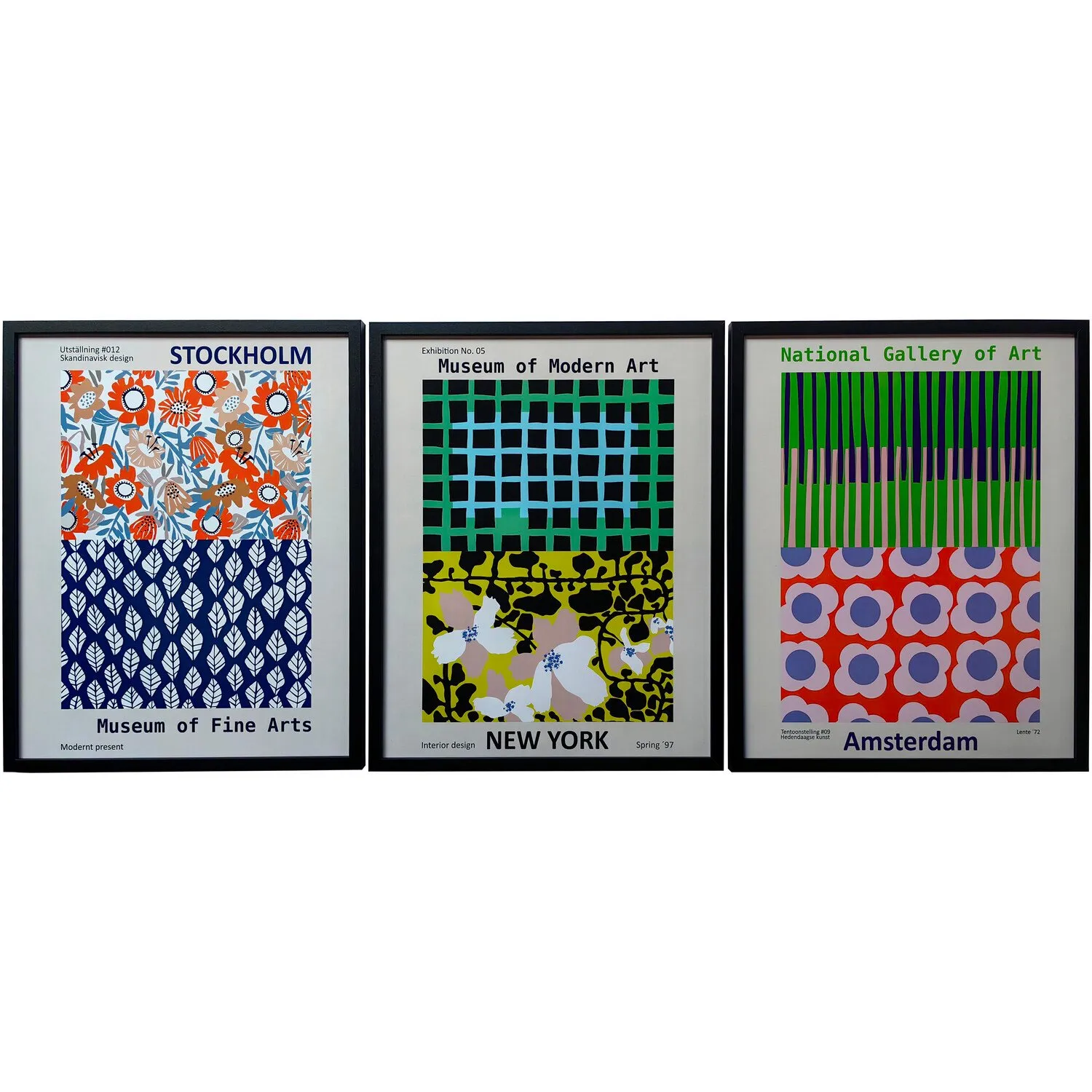 Annick Location Set of 3 Framed Art - Multicolour