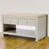 Apollo 2 Drawer Coffee Table - Grey, Oak