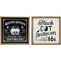 Apothecary Framed Plaque - Multicolour