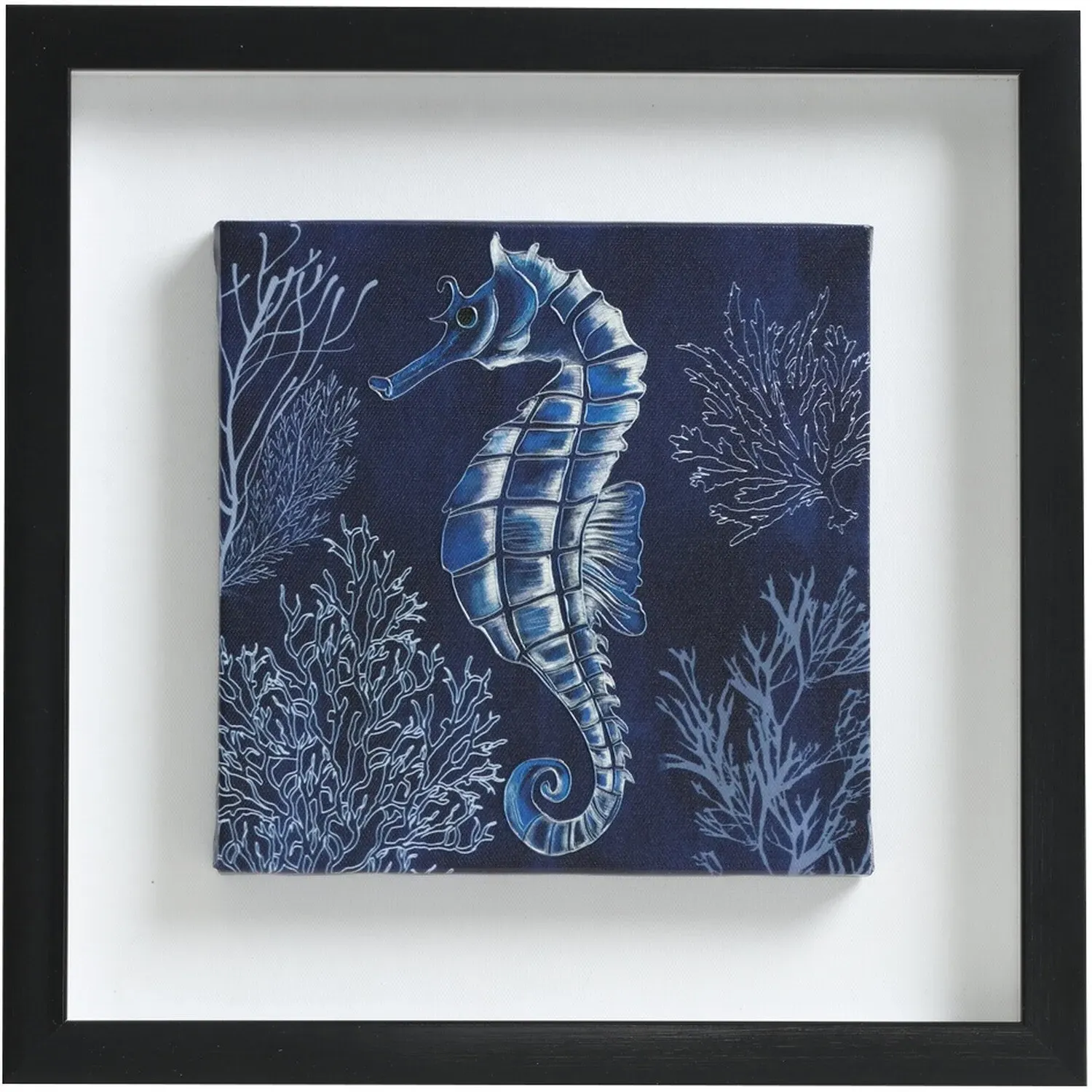 Aquatic Giclee Framed Art - Navy image