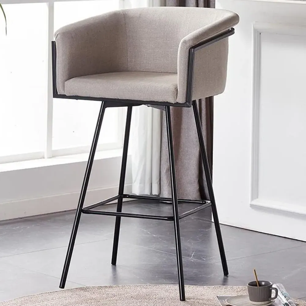 Arabella Swivel Barstool - Grey