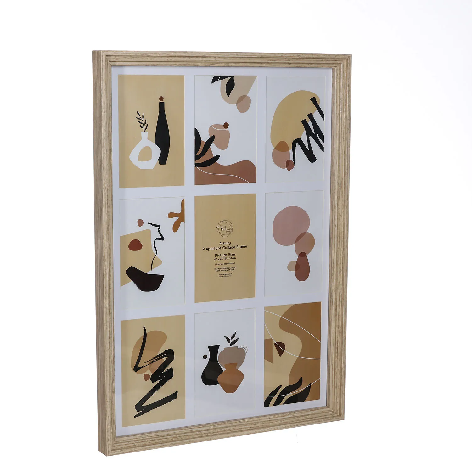 Arbury 9 Aperture Collage Frame - Multicolour