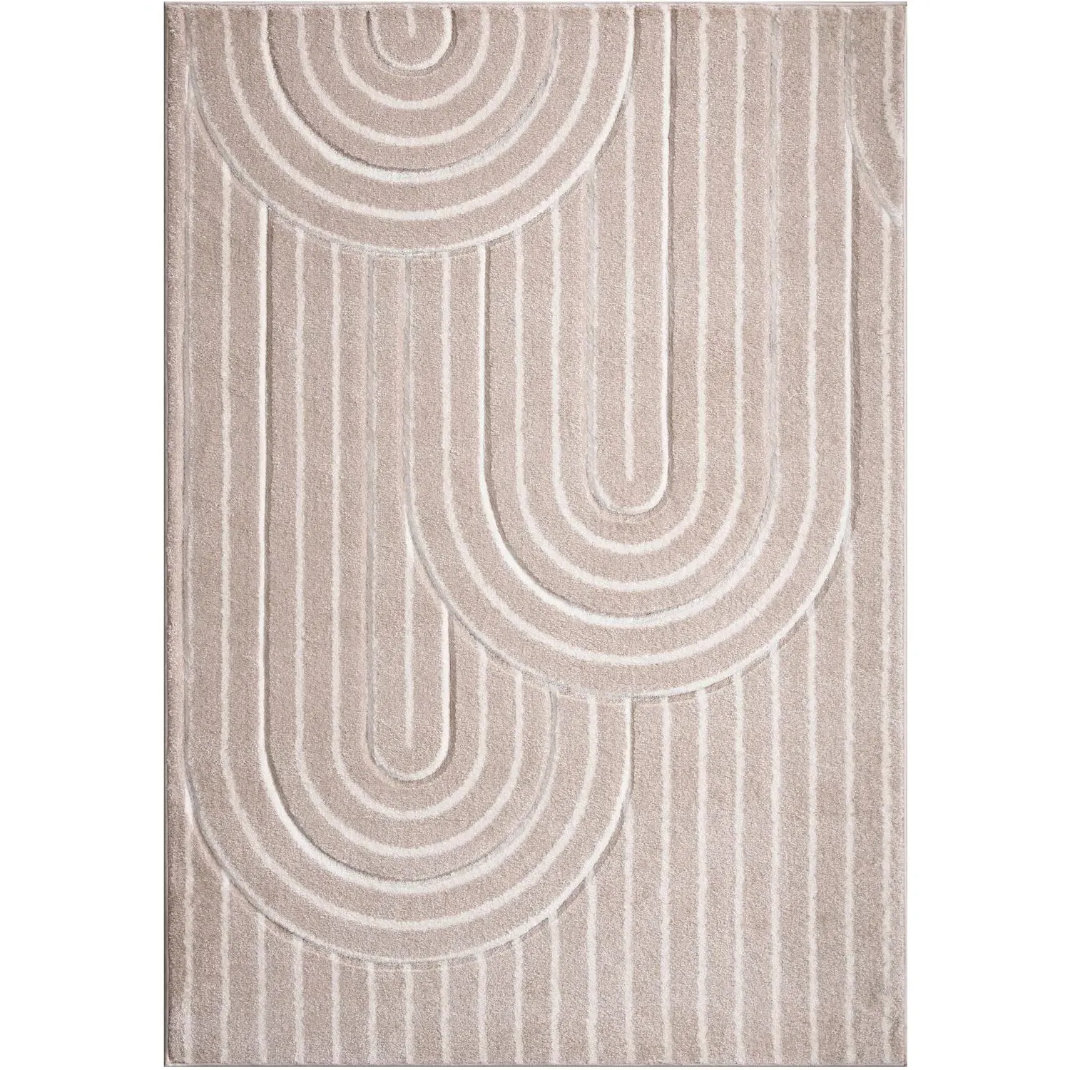 Arch Rug 120cm - Beige, Polypropylene