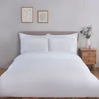 Ariah Embroidered King Duvet Set - White