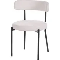 Ariana Chairs - White, Boucle