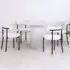 Ariana Round 4 Seater Dining Table - White