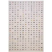 Arianna Pastel Spot Round Rug - White
