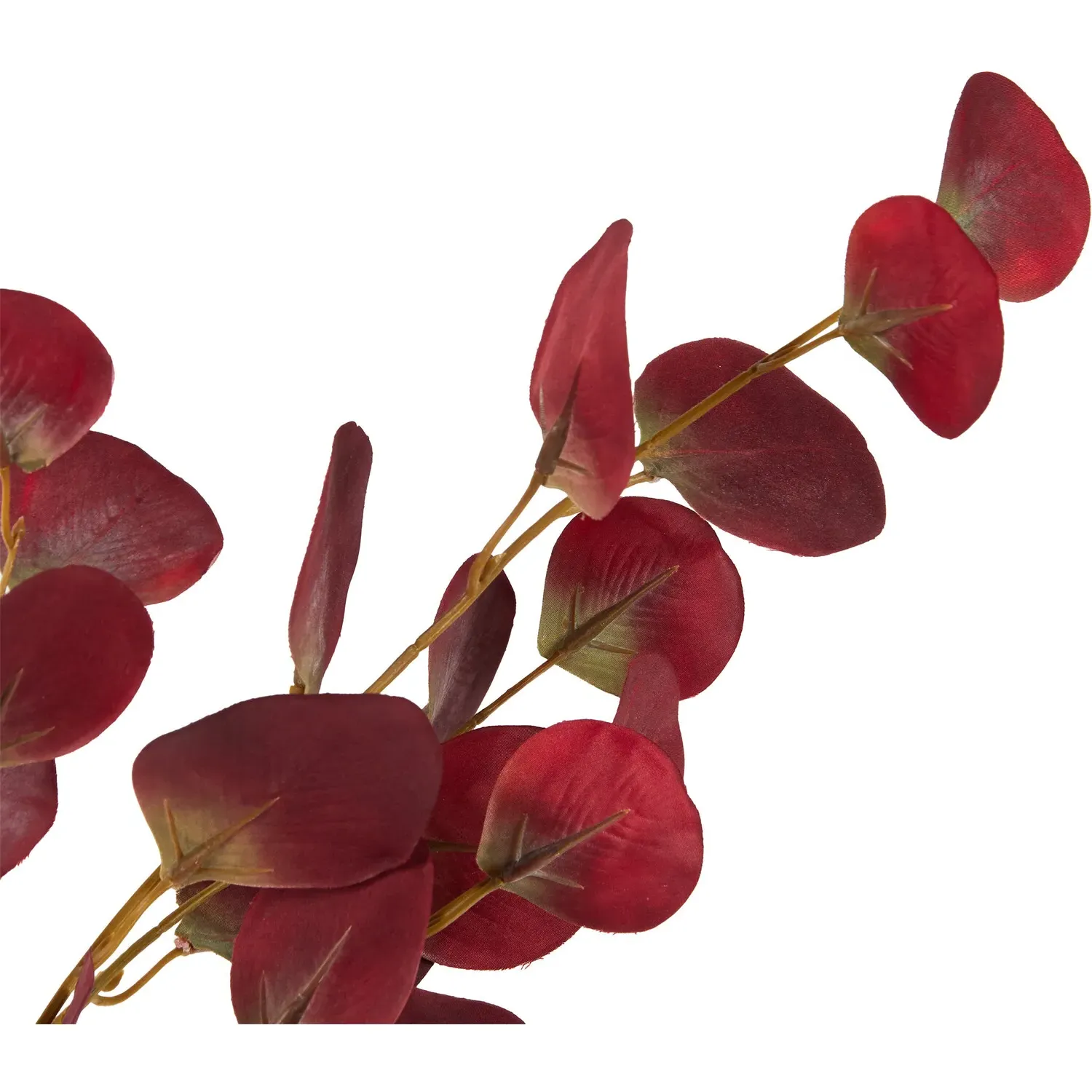 Artificial Eucalyptus Stem - Burgundy