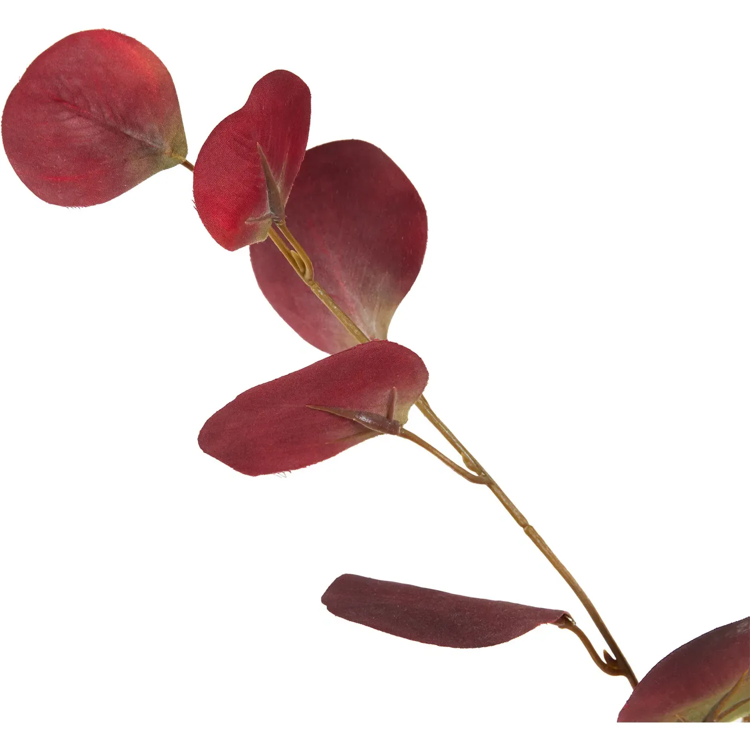 Artificial Eucalyptus Stem - Burgundy