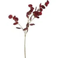 Artificial Eucalyptus Stem - Burgundy