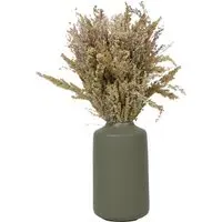Artificial Grass Plant in Ceramic Vase - Natural