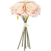 Artificial Rose Stem Bouquet - Cream