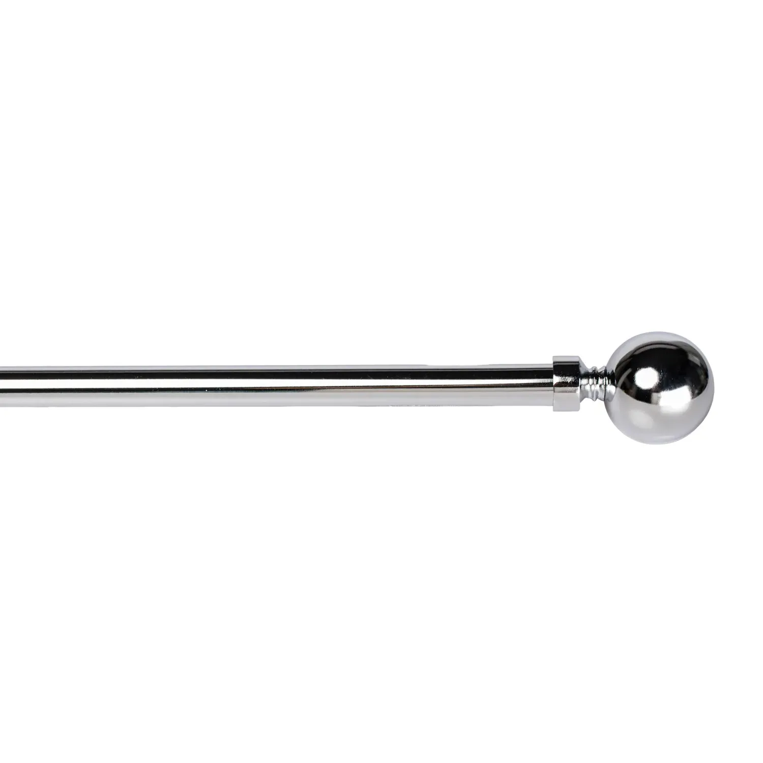 Ascot Extendable Curtain Pole - Chrome image