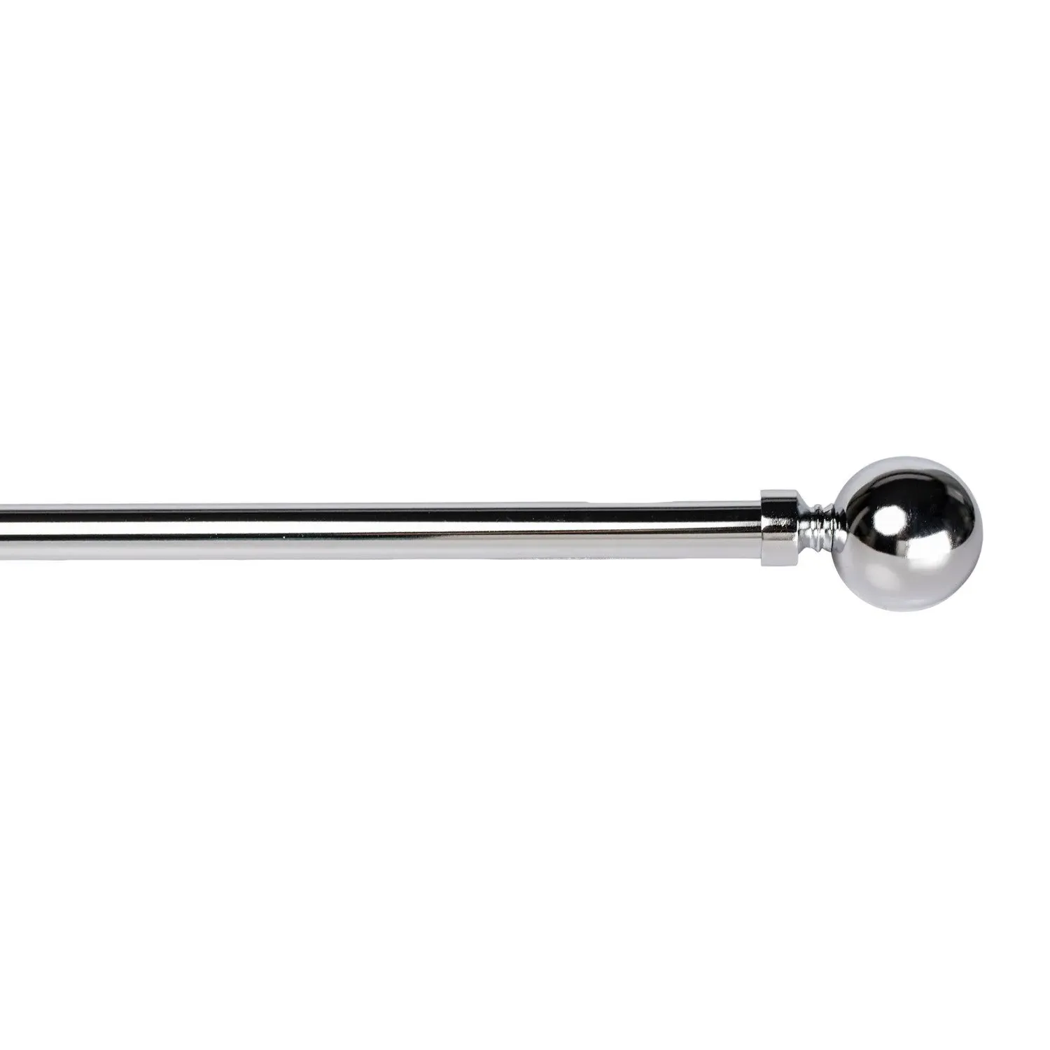 Ascot Extendable Curtain Pole - Chrome