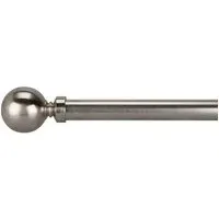 Ascot Extendable Curtain Pole - Satin Silver