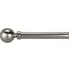 Ascot Extendable Curtain Pole - Satin Silver