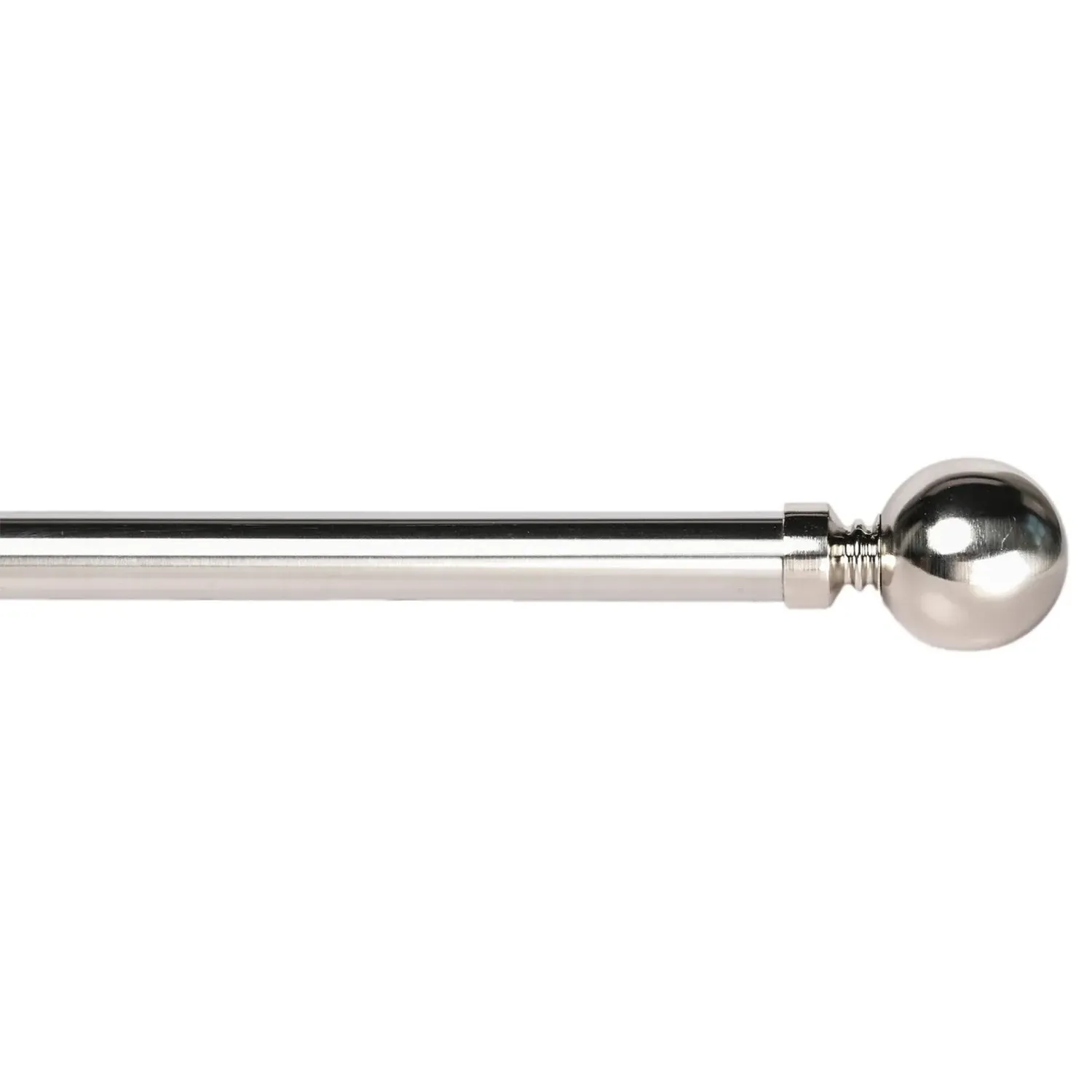 Ascot Extending Curtain Pole 120-210cm - Chrome, Steel