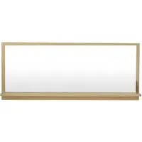 Ashdown Wooden Shelf Mirror - Natural