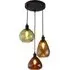 Asher 3 Light Electrical Fitting - Tinted Glass
