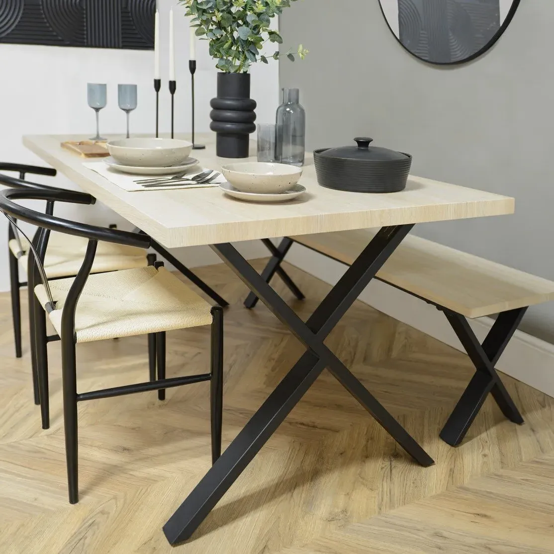 Ashford 2 Seater Dining Bench - Natural Oak