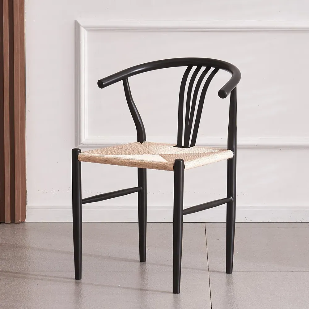 Ashford Set of 2 Dining Chairs - Black, Iron